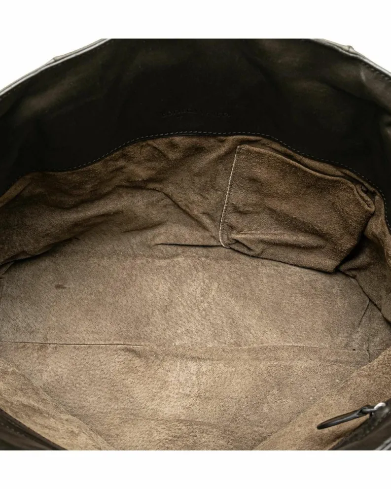 Tote Bags*Bottega Veneta Preloved Intrecciato Woven Leather Tote Bag Brown