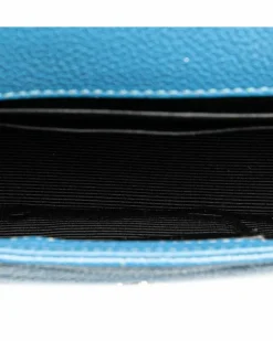 Cross-Body Bags*Saint Laurent Preloved Kate Crossbody Bag in Leather Blue