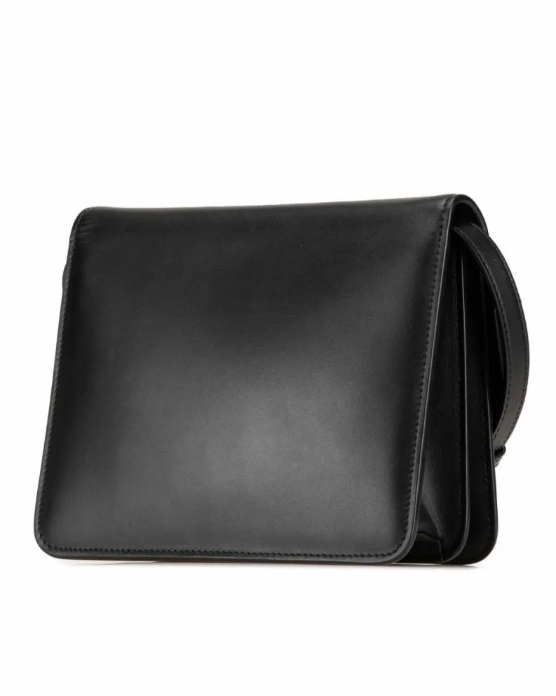 Cross-Body Bags*Fendi Preloved Leather Crystal Embellished Crossbody Bag with Interior Card Black
