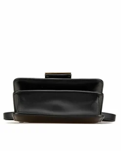 Cross-Body Bags*Fendi Preloved Leather Crystal Embellished Crossbody Bag with Interior Card Black