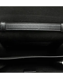 Cross-Body Bags*Fendi Preloved Leather Crystal Embellished Crossbody Bag with Interior Card Black
