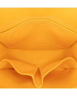 Cross-Body Bags*Goyard Preloved Luxury Coated Canvas Crossbody Bag with Leather Trim Yellow