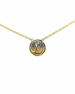 Necklaces*Louis Vuitton Preloved LV Circle Necklace Gold