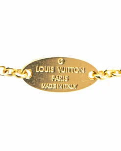 Necklaces*Louis Vuitton Preloved LV Circle Necklace Gold