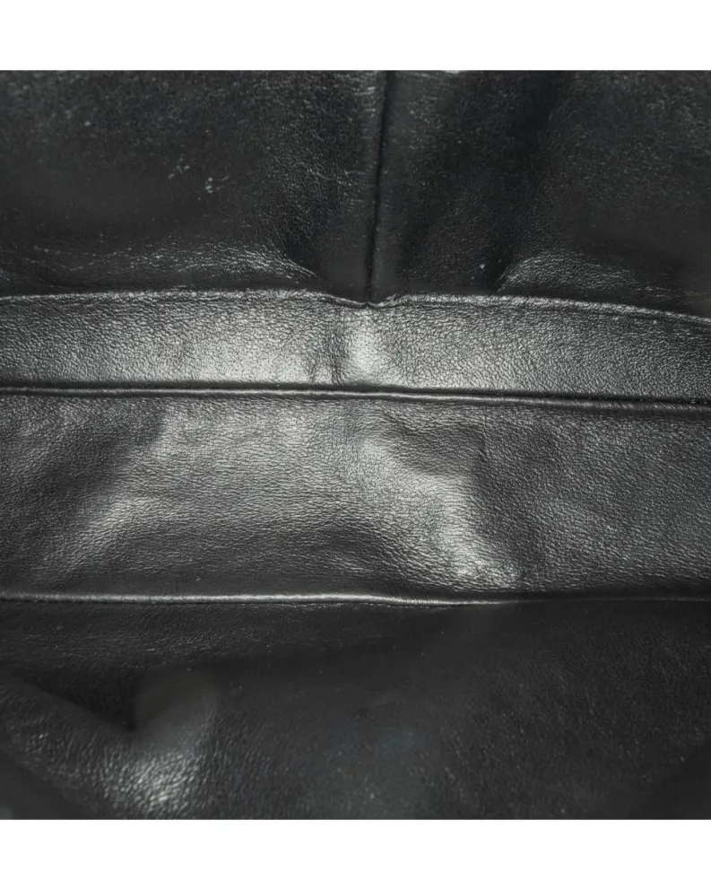 Shoulder Bags*Chanel Preloved Medium Classic Patent Double Flap Shoulder Bag with Quilted Black