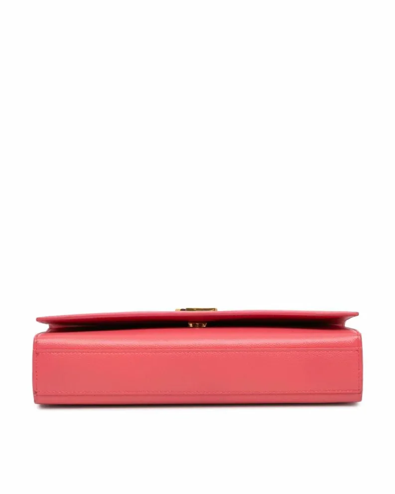 Cross-Body Bags*Saint Laurent Preloved Medium Grain De Poudre Monogram Kate Crossbody Bag with Pink