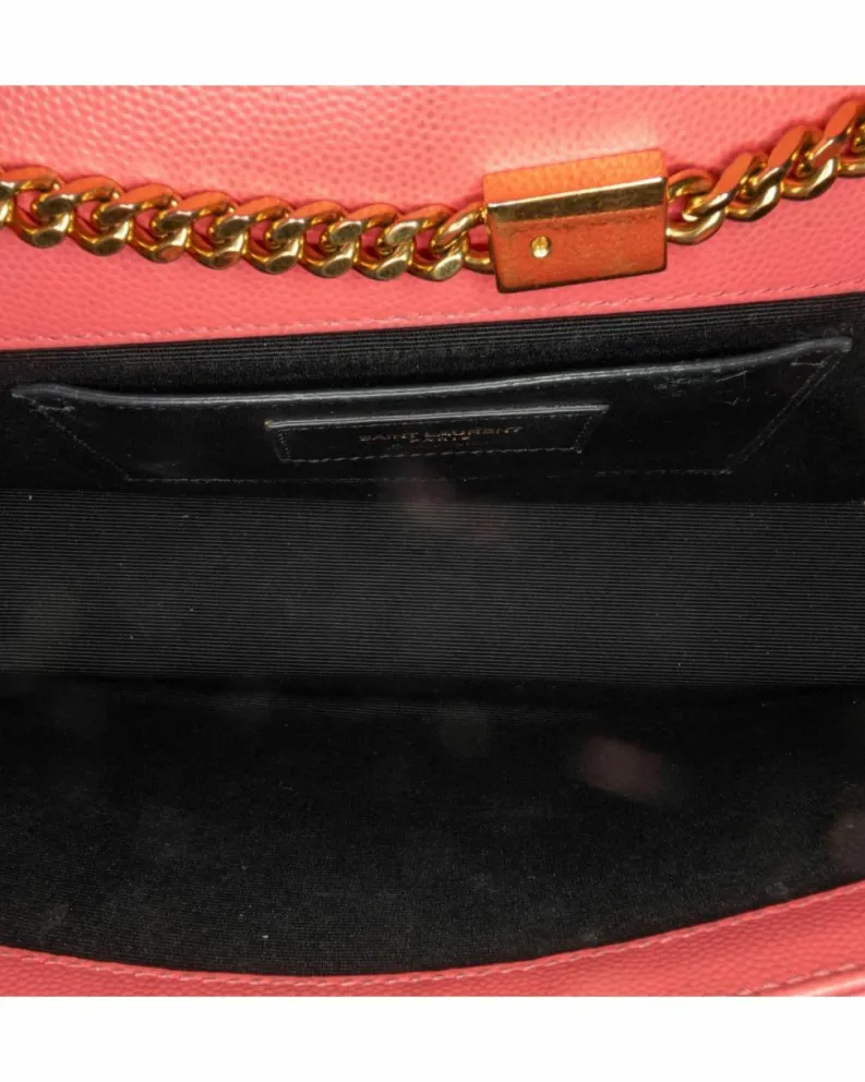 Cross-Body Bags*Saint Laurent Preloved Medium Grain De Poudre Monogram Kate Crossbody Bag with Pink