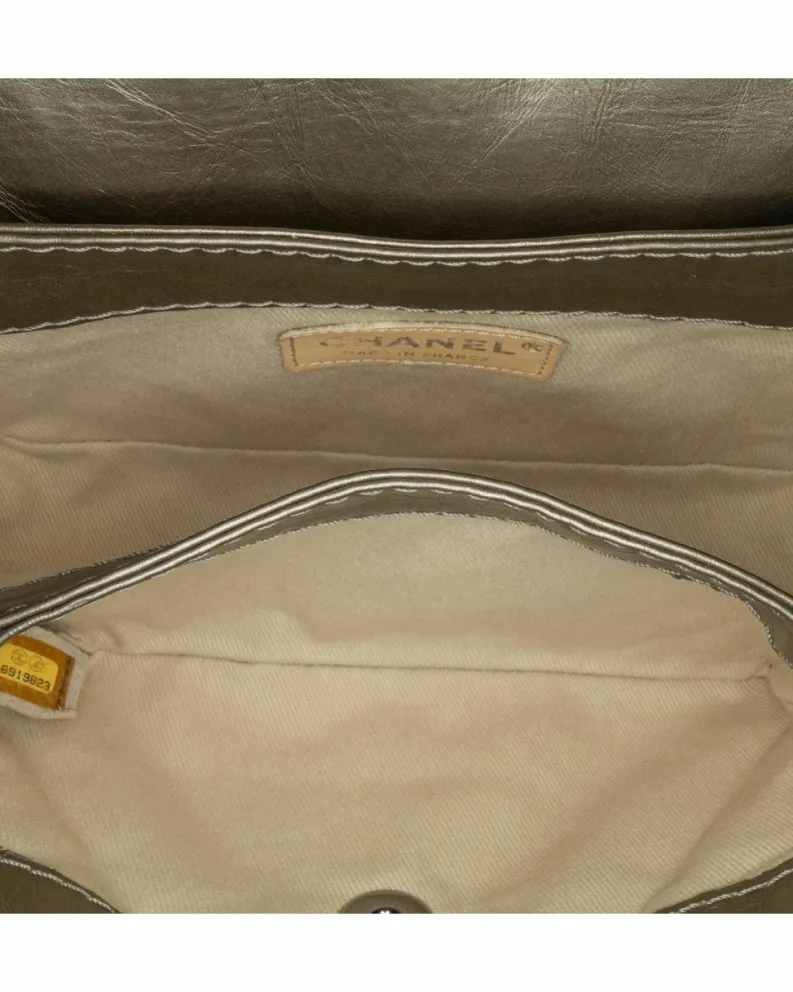 Cross-Body Bags*Chanel Preloved Metallic Quilted Lambskin Crossbody Bag Crossbody Bag - Brown