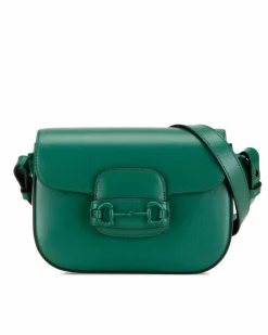 Cross-Body Bags*Gucci Preloved Mini Horsebit 1955 Crossbody Bag with Detachable Strap Green