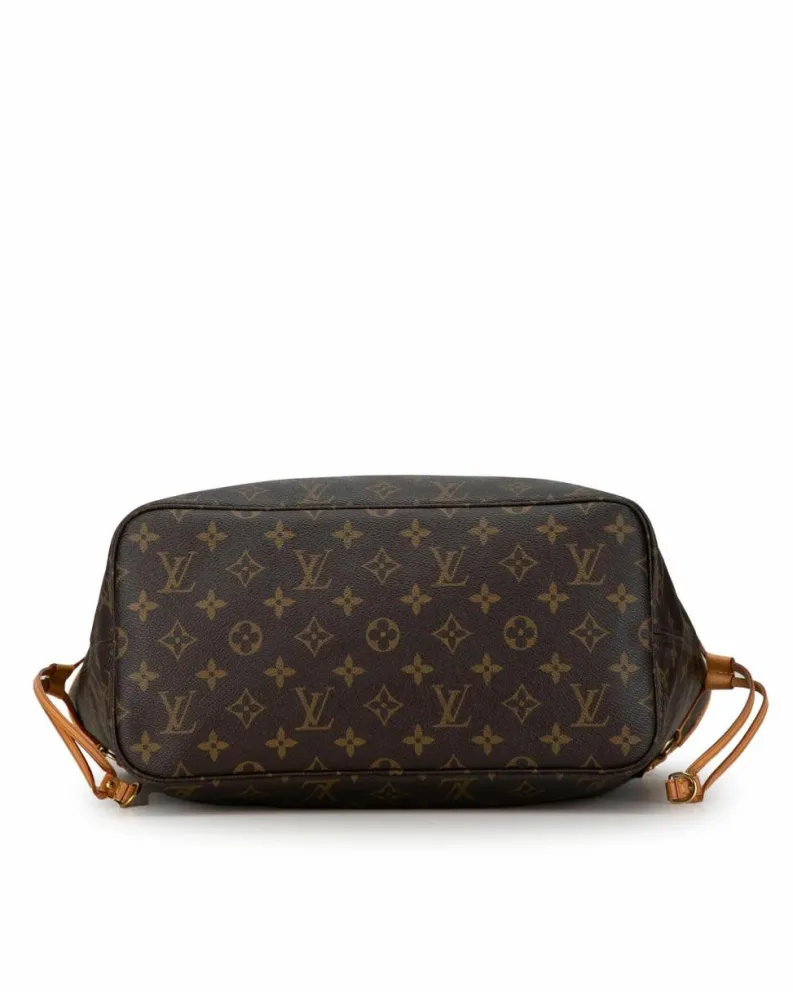 Tote Bags*Louis Vuitton Preloved Monogram Canvas Tote with Vachetta Leather Trim and Interior Brown