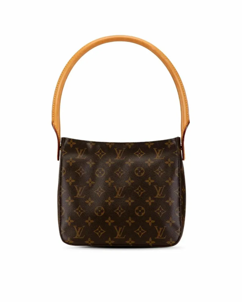 Shoulder Bags*Louis Vuitton Preloved Monogram Canvas Pochette Shoulder Bag Brown
