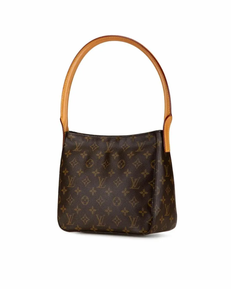 Shoulder Bags*Louis Vuitton Preloved Monogram Canvas Pochette Shoulder Bag Brown