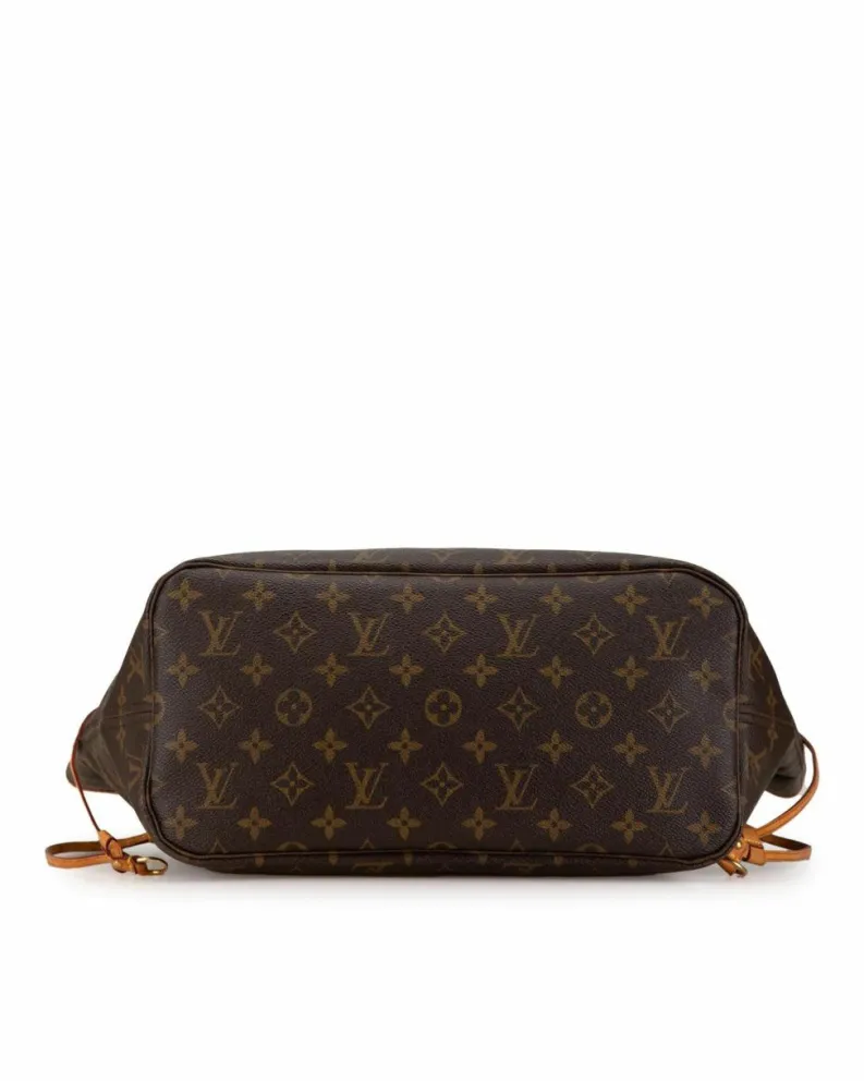 Tote Bags*Louis Vuitton Preloved Monogram Canvas Tote with Vachetta Leather Trim and Interior Brown