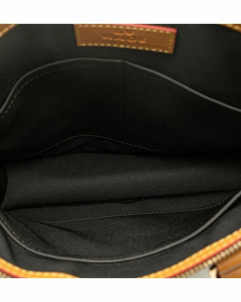 Cross-Body Bags*Louis Vuitton Preloved Monogram Canvas Sac Plat Cross with Leather Handles and Brown