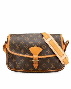 Cross-Body Bags*Louis Vuitton Preloved Monogram Canvas Crossbody Bag with Adjustable Strap and Brown