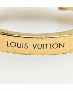 Rings*Louis Vuitton Preloved Monogram Pearl Ring Gold