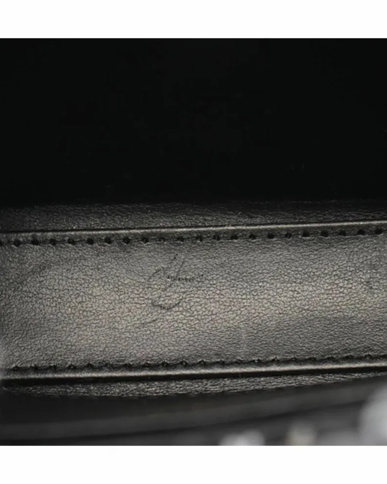 Clutch Bags*Chanel Preloved Nano Tweed Kelly Clutch with Sequin Embellished Shoulder Black