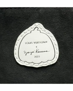 Tote Bags*Louis Vuitton Preloved Neverfull MM Empreinte and White Polka Dot Tote Bag Black
