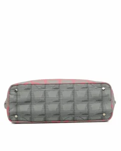 Tote Bags*Chanel Preloved New Travel Line Jacquard Tote Bag with Flat Straps and Pink