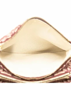 Cross-Body Bags*Dior Preloved Oblique Saddle Triple Zip Crossbody with Canvas and Leather Red