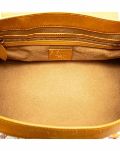 Tote Bags*Louis Vuitton Preloved Papillon 30 Tote Bag in Watercolor Floral Monogram Canvas White