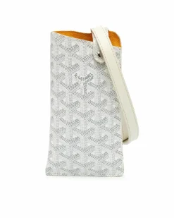 Phone Cases*Goyard Preloved Phone Case in ine White