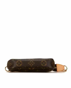 Cross-Body Bags*Louis Vuitton Preloved Pochette Accessoires Monogram Canvas Crossbody Bag M69879 Brown