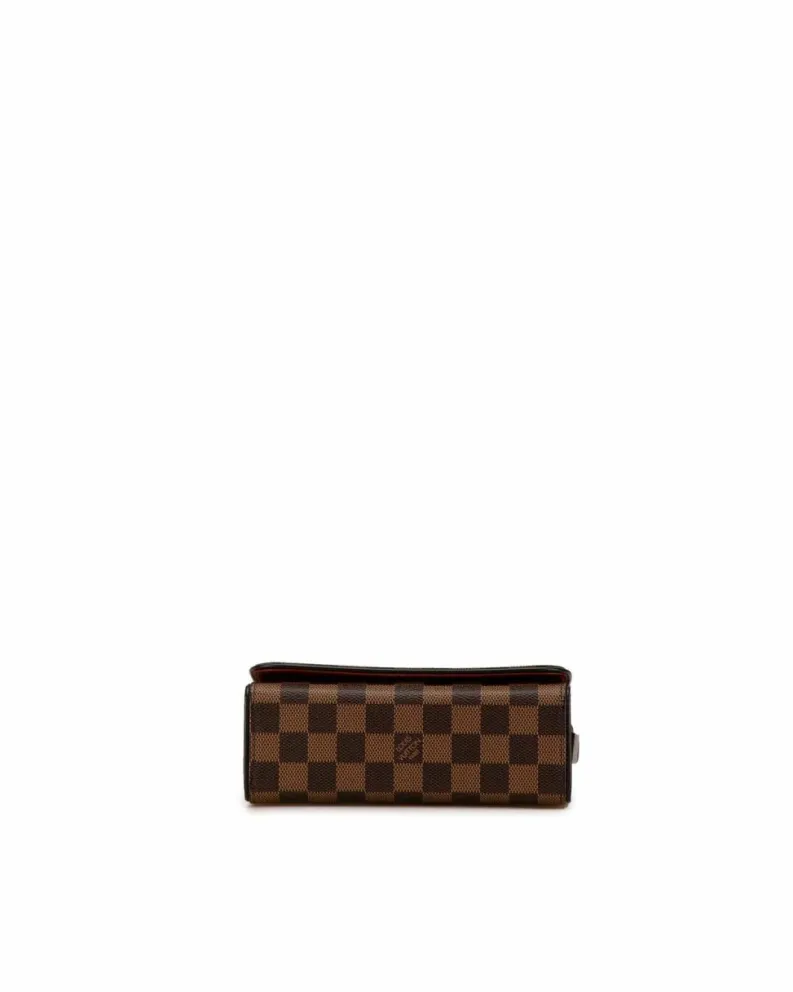 Shoulder Bags*Louis Vuitton Preloved Pochette Accessoires Damier Ebene Canvas Shoulder Bag Brown