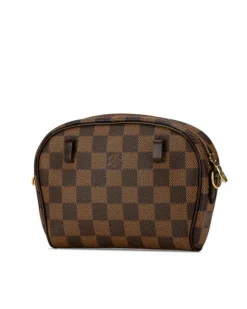 Cross-Body Bags*Louis Vuitton Preloved Pochette Accessoires Damier Canvas Crossbody Bag Brown