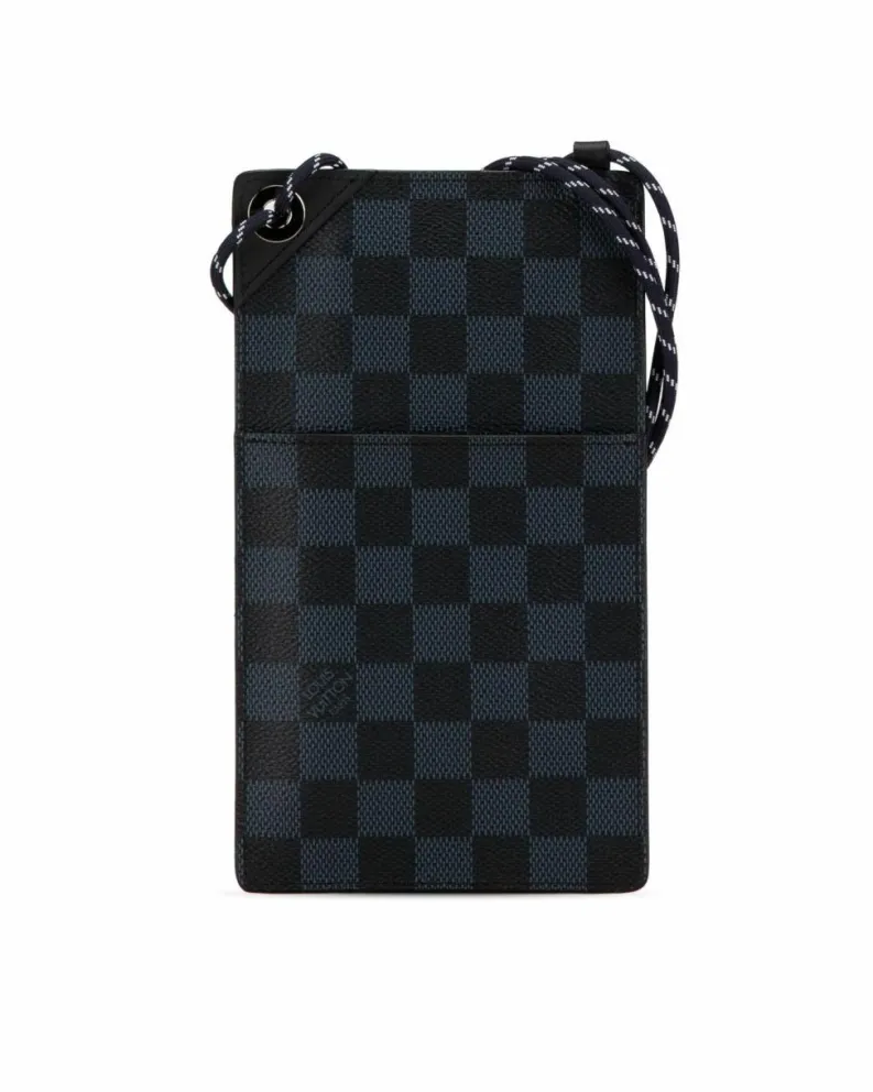 Cross-Body Bags*Louis Vuitton Preloved Pochette Jour Damier Graphite Crossbody Bag Blue