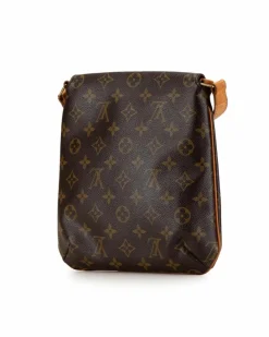 Shoulder Bags*Louis Vuitton Preloved Pochette Monogram Shoulder Bag Brown