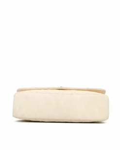 Shoulder Bags*Chanel Preloved Quilted Calfskin Shoulder Bag with CC Turn-Lock Closure White