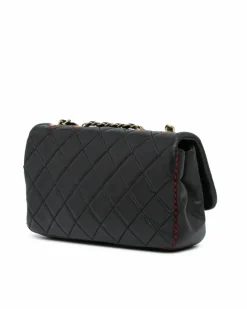 Cross-Body Bags*Chanel Preloved Quilted Lambskin Crossbody with Chain Strap and CC Turnlock Black