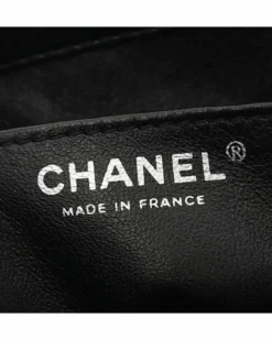 Tote Bags*Chanel Preloved Quilted Lambskin Vertical Shopping Tote Black