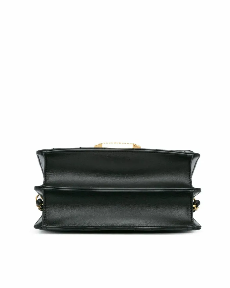 Cross-Body Bags*Chanel Preloved Quilted Lambskin Crossbody Bag with Octagonal Buckle Black