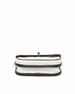 Cross-Body Bags*Chanel Preloved Quilted Leather Crossbody Messenger with Chain Strap and CC White