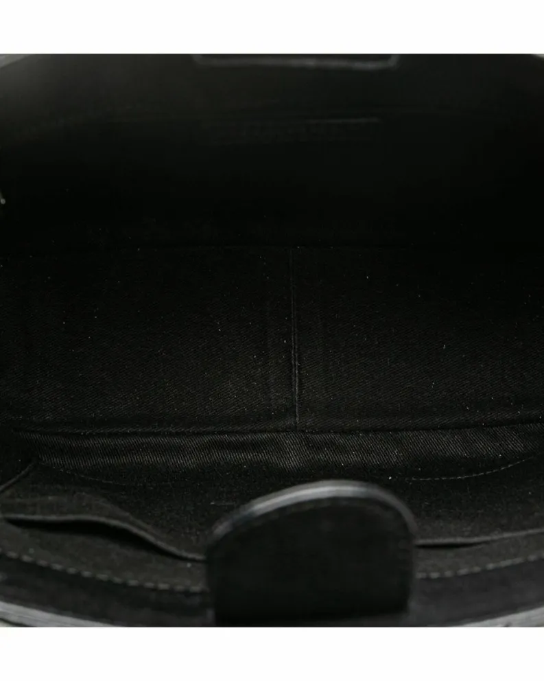 Tote Bags*Chanel Preloved Quilted Leather Shopping Tote with Chain Handles and Multiple Black