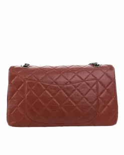 Shoulder Bags*Chanel Preloved Reissue Aged Calfskin Double Flap Shoulder Bag with Chain Red