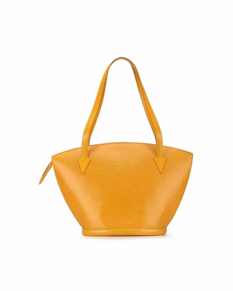 Tote Bags*Louis Vuitton Preloved Sac Plat Epi Leather Tote Bag Yellow