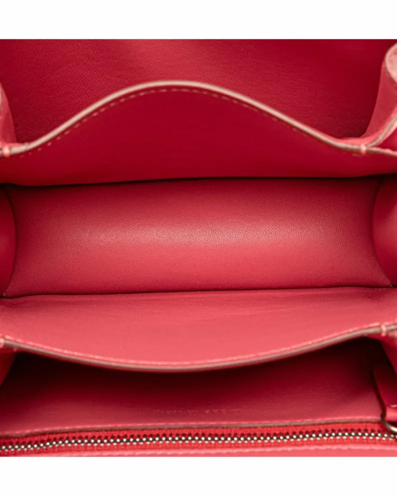 Cross-Body Bags*Celine Preloved Small Calfskin Classic Box Crossbody Bag with Interior Slip Pink