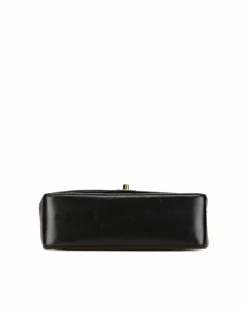 Cross-Body Bags*Chanel Preloved Small Lambskin Quilted Crossbody Bag with Chain Strap Black