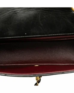 Cross-Body Bags*Chanel Preloved Small Lambskin Quilted Crossbody Bag with Chain Strap Black