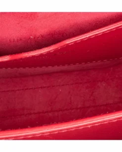 Cross-Body Bags*Dior Preloved Small Leather Crossbody Bag with Adjustable Strap Red