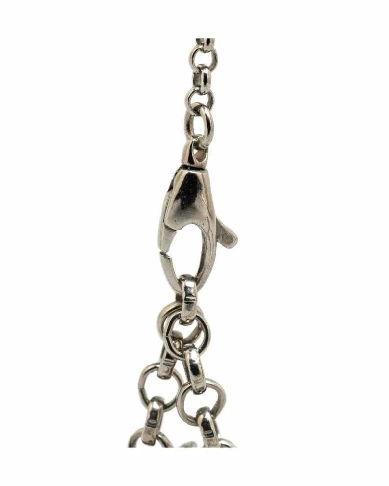 Necklaces*Gucci Preloved Sterling G Pendant Necklace with Spring Ring Closure Silver
