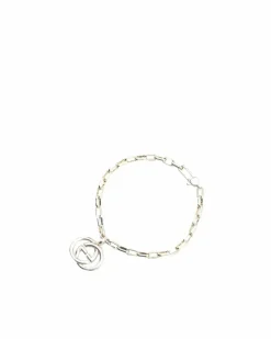 Bracelets*Gucci Preloved Sterling Interlocking G Charm Bracelet Silver