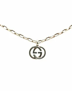 Necklaces*Gucci Preloved Sterling Interlocking G Pendant Necklace Silver