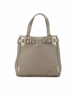 Tote Bags*Louis Vuitton Preloved Suhali Le Majestueux Leather Tote with Zip and Slip Pockets Brown