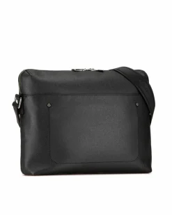 Cross-Body Bags*Louis Vuitton Preloved Taiga Leather Crossbody Bag with Adjustable Strap and Black