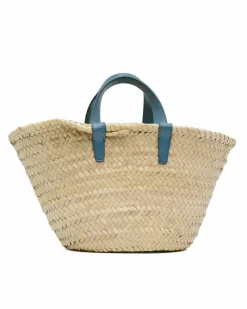 Tote Bags*Celine Preloved Teen Palm Leaves Triomphe Classic Tote with Leather Handles Brown