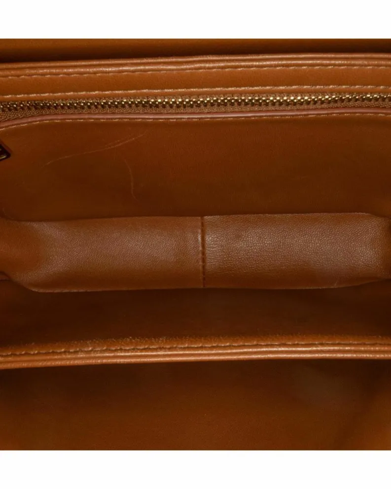 Cross-Body Bags*Celine Preloved Teen Triomphe Canvas Crossbody Bag with Leather Trim Brown